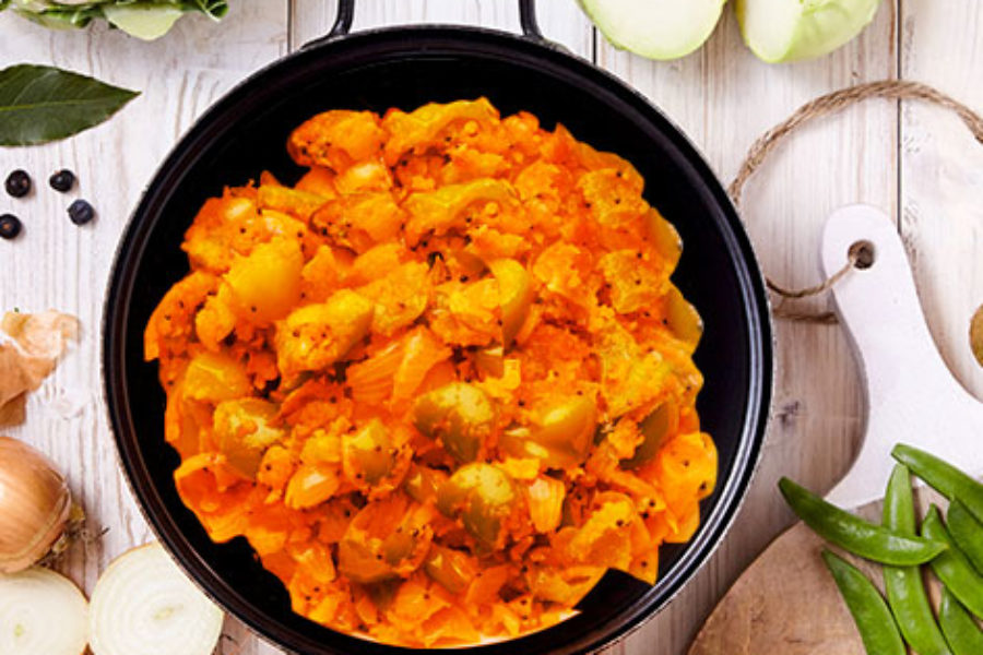 Capsicum-Potato with Methi Seeds