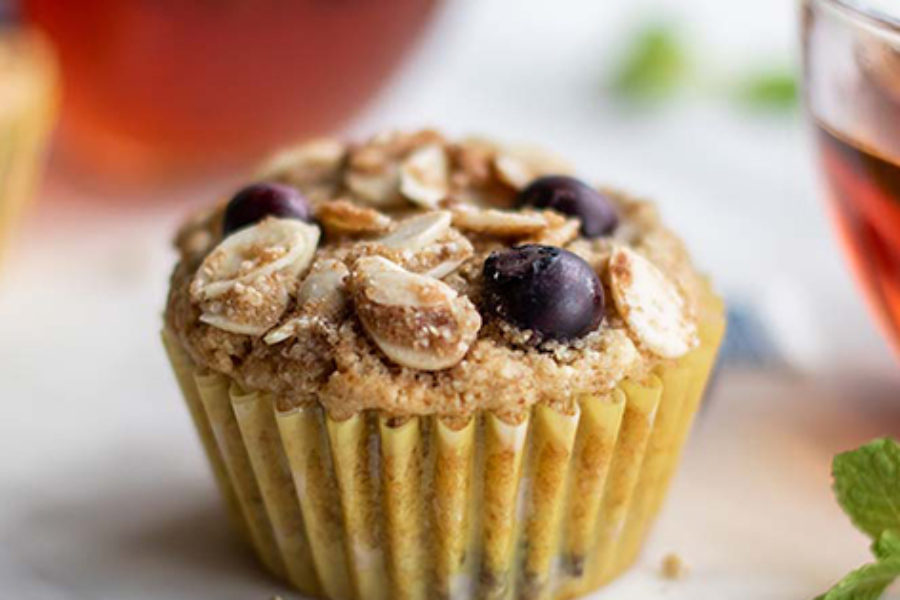 Gluten-Free Blueberry Buckwheat Muffins
